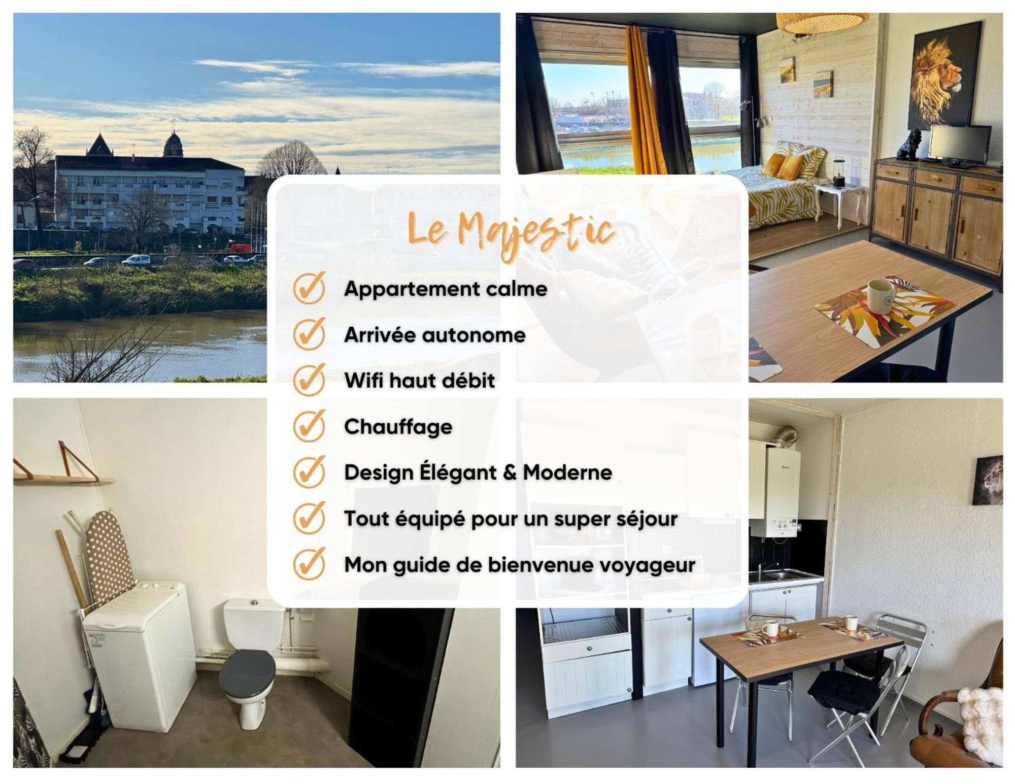 Majestic - Wifi - Parking - Vue Apartment Dax Exterior photo
